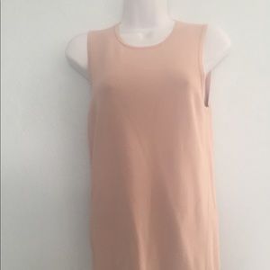 Light Beige with a Rosy Tint Tank Top Ann Taylor